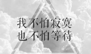 星星不怕寂寞是什么意思 我不怕寂寞